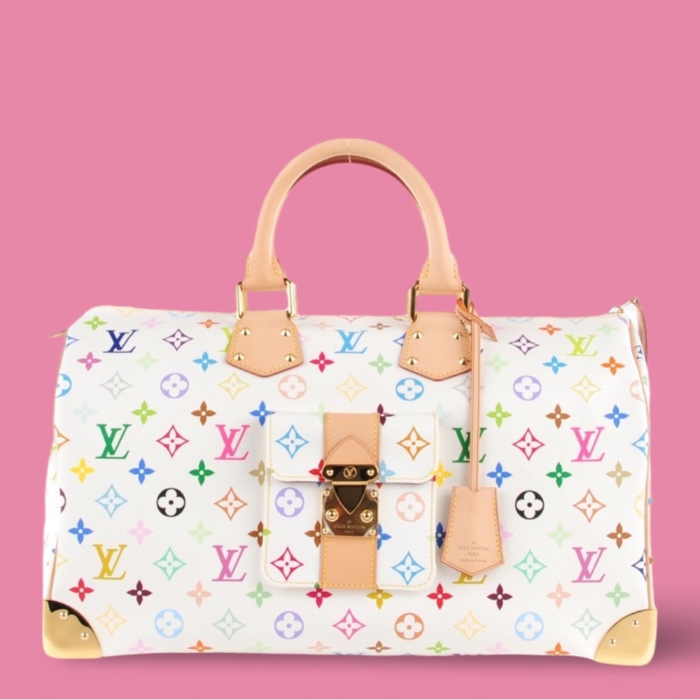 Louis Vuitton Multicolor Speedy 40 White - Picture 1 of 15